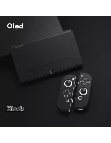 Coque LSR Silicone Soft Touch Nintendo Switch OLED - Noire | Ibroz