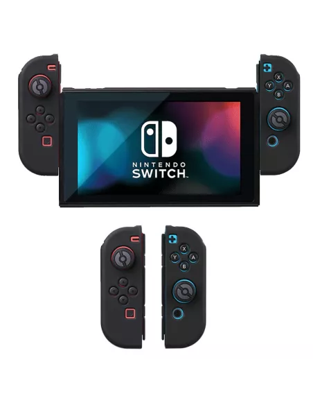 LSR Silicone Soft Touch Nintendo Switch OLED Case - Black | Ibroz