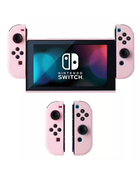 LSR Silicone Soft Touch Nintendo Switch OLED Case - Pink | Ibroz
