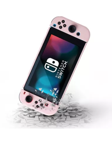 LSR Silicone Soft Touch Nintendo Switch OLED Case - Pink | Ibroz