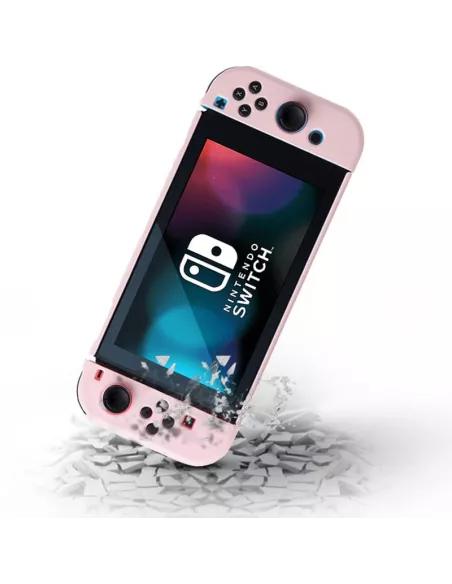 LSR Silicone Soft Touch Nintendo Switch OLED Case - Pink | Ibroz