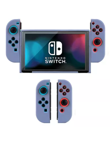 Coque LSR Silicone Soft Touch Nintendo Switch OLED - Bleu gris | Ibroz