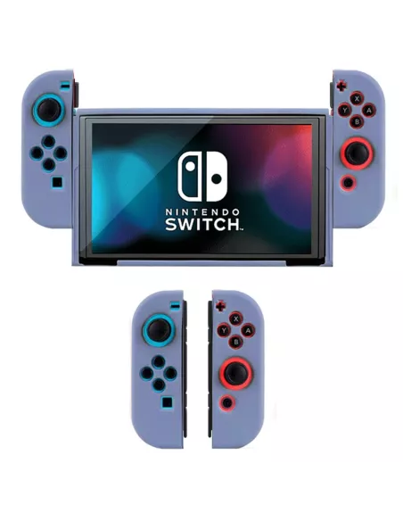 Coque LSR Silicone Soft Touch Nintendo Switch OLED - Bleu gris | Ibroz