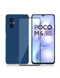 Xiaomi Poco M4 (5G) LSR Liquid Silicone Case + Silicone Screen Protector...