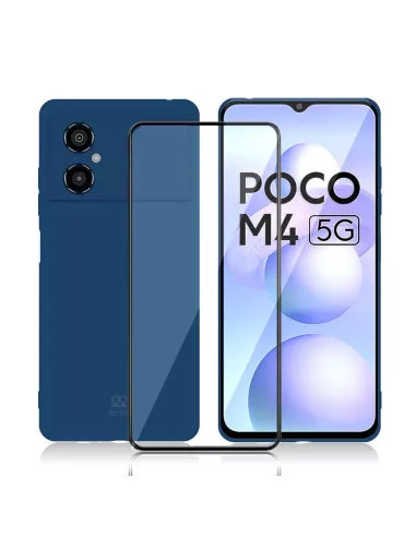 Xiaomi Poco M4 (5G) Coque LSR Liquid Silicone + Protection écran en...