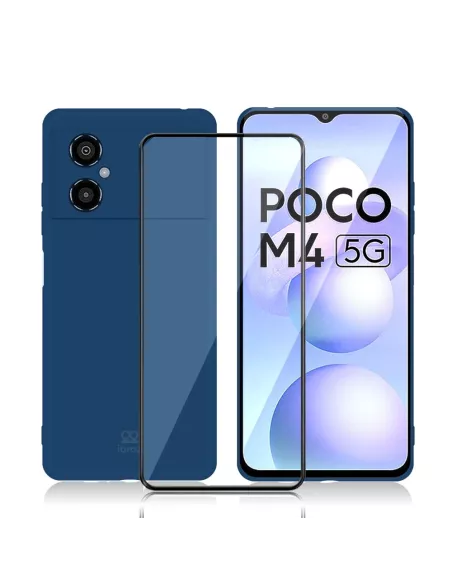 Xiaomi Poco M4 (5G) Coque LSR Liquid Silicone + Protection écran en...