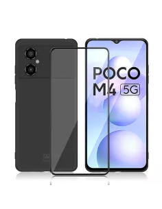 Xiaomi Poco M4 (5G) Coque LSR Liquid Silicone + Protection écran en...