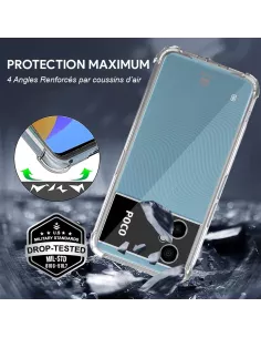 Xiaomi Poco M4 (5G) Shockproof Case + 9H Screen Protector Pack - Tr... 2