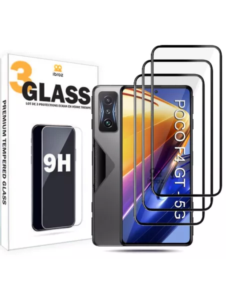Set of 3 Xiaomi Poco F4 GT tempered glass screen protectors 5...