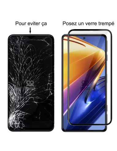 Lot de 3 Protections écran pour Xiaomi Poco F4 GT en verre trempé 5...