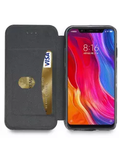Xiaomi Mi 8 Etui Cuir Folio CLAM | Ibroz 2