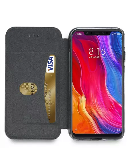 Xiaomi Mi 8 Leather Case Folio CLAM | Ibroz