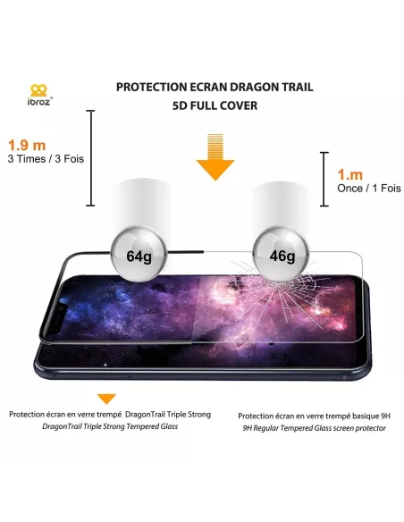 Set of 3 5D tempered glass screen protectors for Xiaomi Poco F4 -...