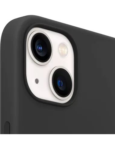 Apple iPhone 13 Mini Coque Liquid Silicone + Verre Trempé 9H (5D) -...