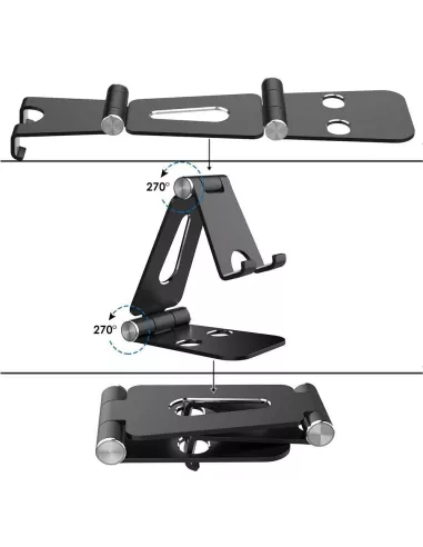 Mini Support Stand Universel Pliable Smartphone pour bureau, table ...