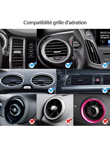 Support Auto pour Smartphone & Mobile magnétique pour grille d'aéra...