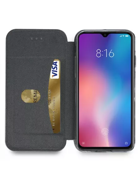 Xiaomi Mi 9 Leather Case Folio CLAM | Ibroz