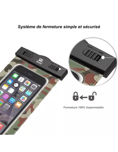 Pochette Housse de transport étanche IPX8 30 mètres - Camouflage | ...