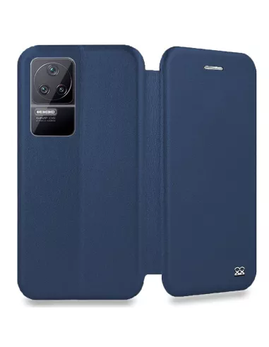 Xiaomi Poco F4 (5G) Leather Case Folio Clam - Cosmos Blue | Ibroz