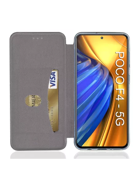 Xiaomi Poco F4 (5G) Etui Cuir Folio Clam - Noir | Ibroz