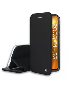Xiaomi Poco F4 (5G) Leather Case Folio Clam - Black | Ibroz
