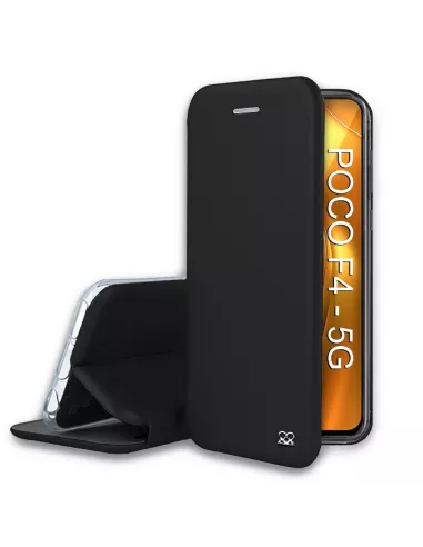 Xiaomi Poco F4 (5G) Etui Cuir Folio Clam - Noir | Ibroz