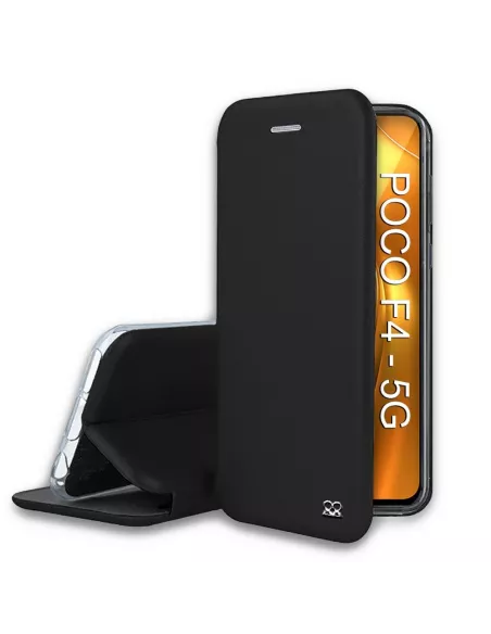 Xiaomi Poco F4 (5G) Etui Cuir Folio Clam - Noir | Ibroz