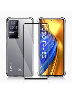 Xiaomi Poco F4 (5G) Pack Coque antichocs + Protection Ecran 9H - Tr...