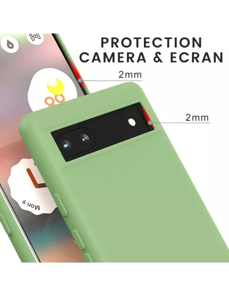 Google Pixel 6A Coque LSR Liquid Silicone - Vert Sauge | Ibroz