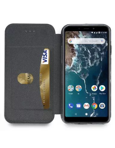 Xiaomi Mi A2 Lite Etui Cuir Folio CLAM | Ibroz