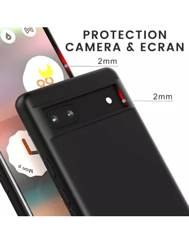 Google Pixel 6A Coque LSR Liquid Silicone - Noir | Ibroz