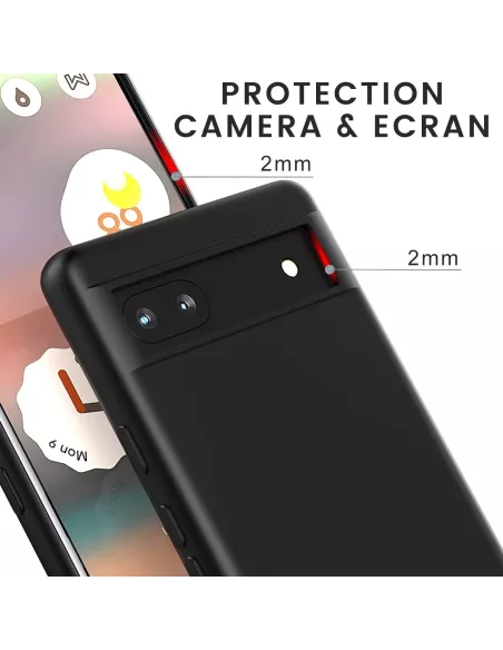 Google Pixel 6A Coque LSR Liquid Silicone - Noir | Ibroz