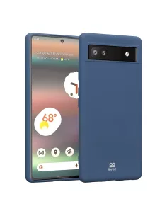 Google Pixel 6A Coque LSR Liquid Silicone - Bleu Cosmos | Ibroz 2