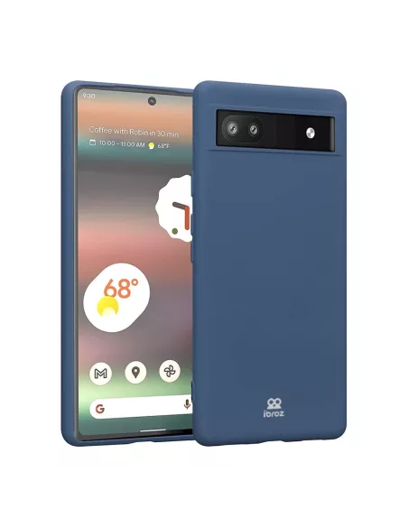 Google Pixel 6A Coque LSR Liquid Silicone - Bleu Cosmos | Ibroz