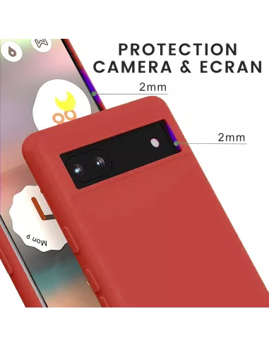 Google Pixel 6A Coque LSR Liquid Silicone - Rouge | Ibroz