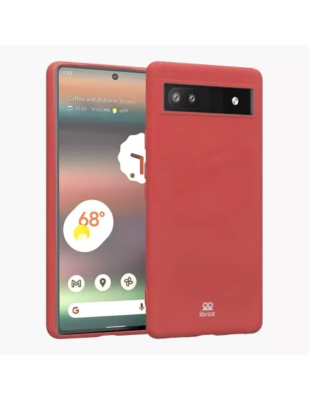 Google Pixel 6A Coque LSR Liquid Silicone - Rouge | Ibroz