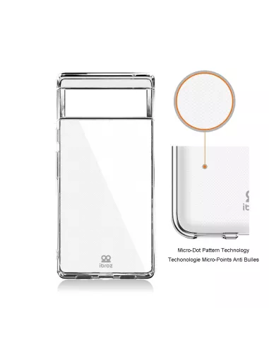 Google Pixel 6A Pack Coque antichocs - Transparent | Ibroz