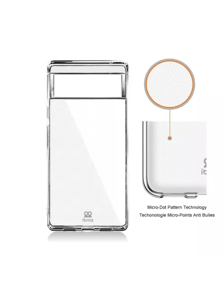 Google Pixel 6A Pack Coque antichocs - Transparent | Ibroz