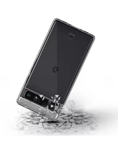 Google Pixel 6A Pack Coque antichocs - Transparent | Ibroz