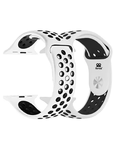 Set of 2 Sport Bands Apple Watch 7, 6, SE, 5, 4, 3 - Pink and Bl...