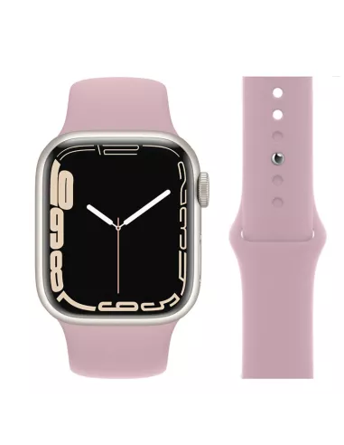 Set of 2 Apple Watch 7, 6, SE, 5, 4, 3 Sport Bands - White and R...