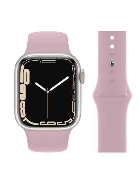 Lot de 2 Bracelets Sport Apple Watch 7, 6, SE, 5, 4, 3 - Blanc et R...