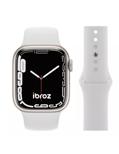Set of 2 Apple Watch 7, 6, SE, 5, 4, 3 Sport Bands - White and R...