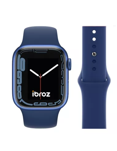 Set of 2 Apple Watch 7, 6, SE, 5, 4, 3 Sport Bands - Navy Blue...
