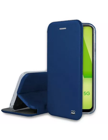 Samsung Galaxy A13 (5G) Etui Cuir Folio Clam - Bleu Cosmos | Ibroz