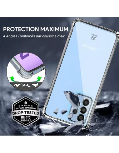 Samsung Galaxy A23 (5G) Pack Coque Antichoc + Protection Ecran 9H -...