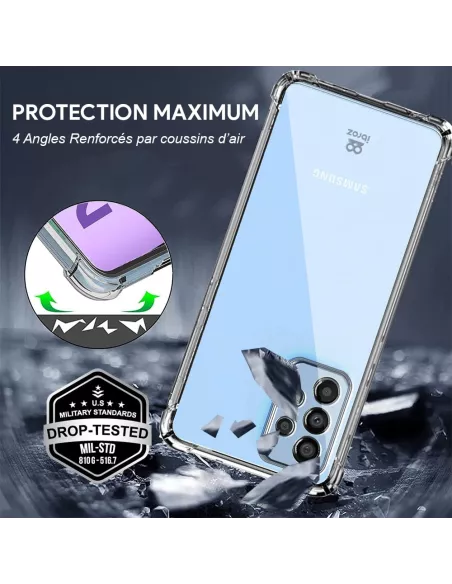 Samsung Galaxy A23 (5G) Pack Coque Antichoc + Protection Ecran 9H -...