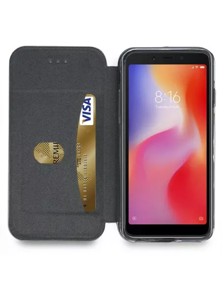 Xiaomi Redmi 6A Leather Case Folio CLAM | Ibroz