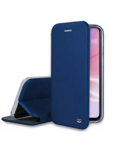 Oppo A77 (5G) Etui Cuir Folio Clam - Bleu cosmos | Ibroz