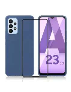 Samsung Galaxy A23 (5G) Coque LSR Liquid Silicone + Protection écra...